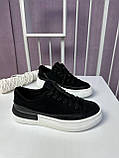 Кросівки жіночі Best Vak чорні замшеві кеди повсякденні демісезонні, фото 9