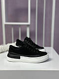 Кросівки жіночі Best Vak чорні замшеві кеди повсякденні демісезонні, фото 2