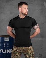 Футболка тактическая черная одежда для армии, Весенняя потоотводящая военная футболка для ВСУ