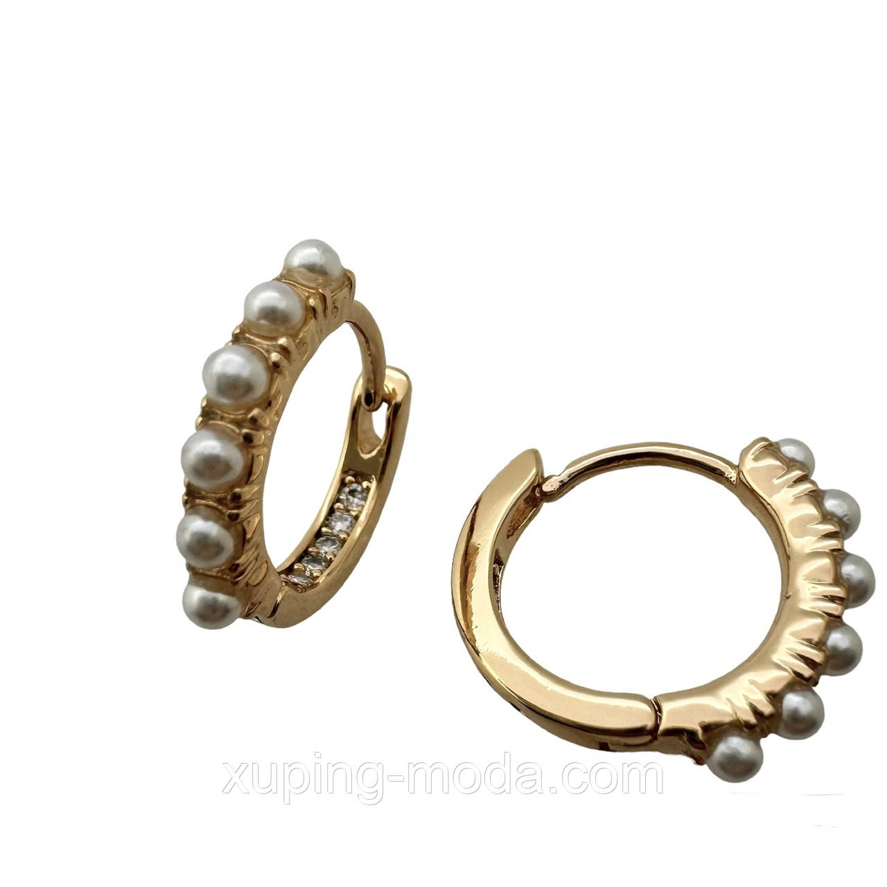 Сережки ксюпінг. 18 мм. 18 к, фото 1