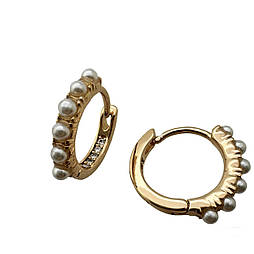 Сережки ксюпінг. 18 мм. 18 к