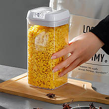 Герметична ємність 50208-0019 для зберігання круп та спецій,1,2 л, Білий (WAN)