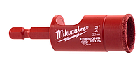 Коронка алмазная 20 мм Milwaukee хвостовик 1/4"Hex 49560515