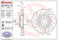 Тормозной диск AUDI A3 (8YS) / AUDI Q3 (F3B) / SEAT LEON (KL1) 2001-2022 г.