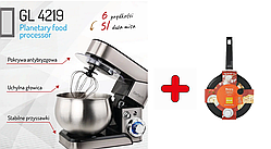 Набір - тістоміс Gerlach GL 4219 1800 Вт з чашею на 5 літрів виробництво Німеччина + сковорода для млинців