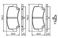 Тормозные колодки дисковые CHERY A1 / SUZUKI WAGON R+ (EM) 1997-2000 г.