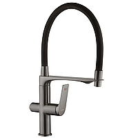 Змішувач для кухні із краном для фільтрованої води KRONER KRP Graz GRP03815 чорний латунь CV031337