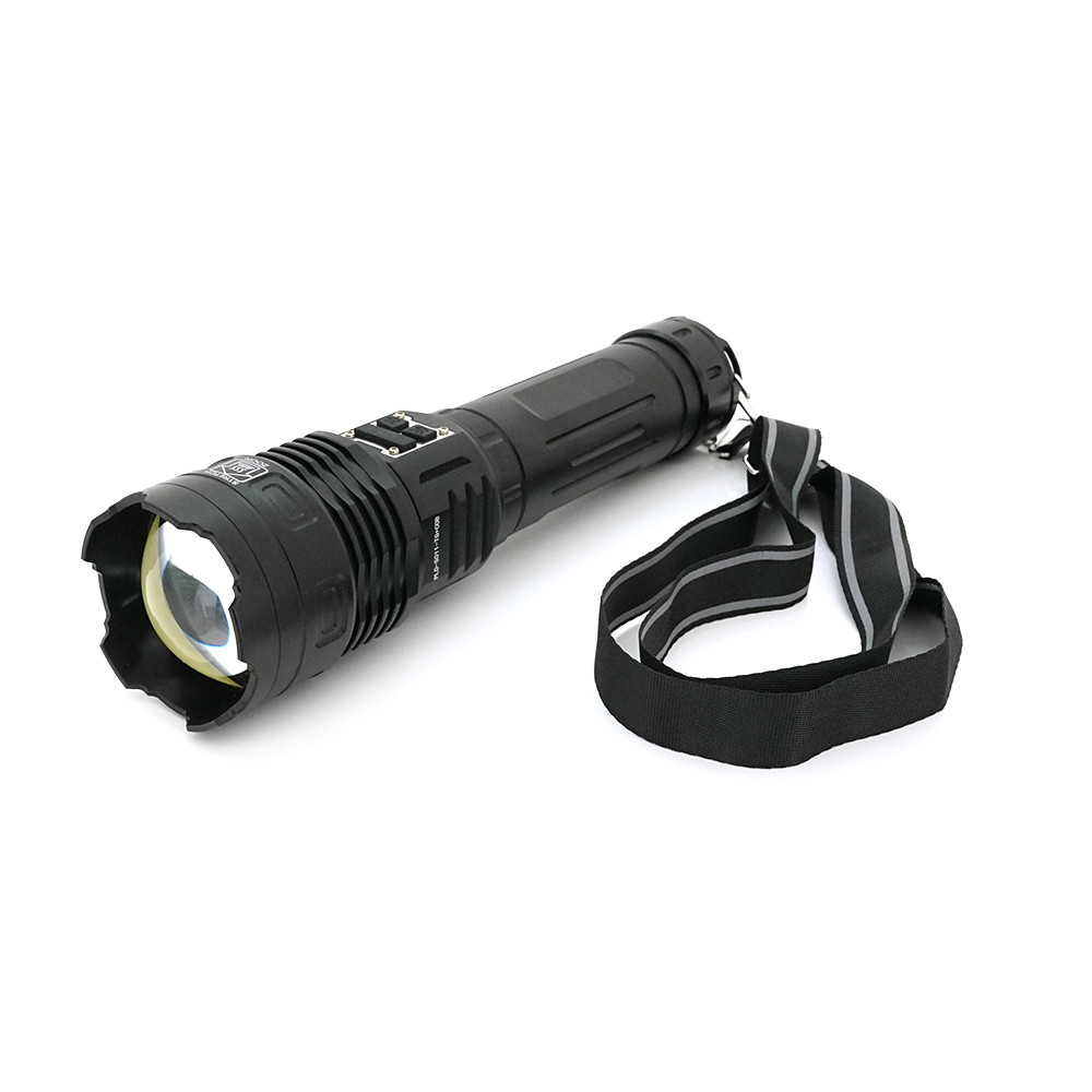 TU TU Фонарь поисковый PLD-S011-TG+COB, 5 режимов, power bank 6000mAh(3(2*18650)), IP65, питание от USB кабеля,
