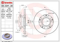 Тормозной диск FORD TRANSIT V363 (FCD, FDD) / FORD TOURNEO CUSTOM V362 (F3) 2012- г.