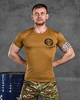 Тактическая потоотводящая футболка Odin кайот nevil, военная футболка койот ЗСУ, футболка койот для военных