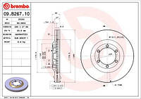 Тормозной диск ISUZU MU-7 / CHEVROLET COLORADO / ISUZU D-MAX (TFR, TFS) 2002-2012 г.