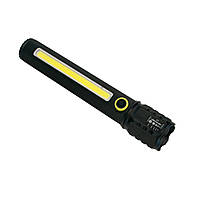 Мощный LED фонарь BL-C73-P50 COB фонарик ручной с USB зарядкой, светодиодный карманный фонарь «H-s»