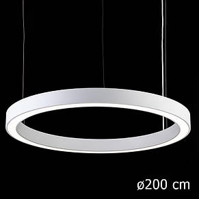 Світлодіодна люстра-підвіс біла LED module 76Вт 3000 / 4000 / 6000К діаметр 200х160 см, фото 1