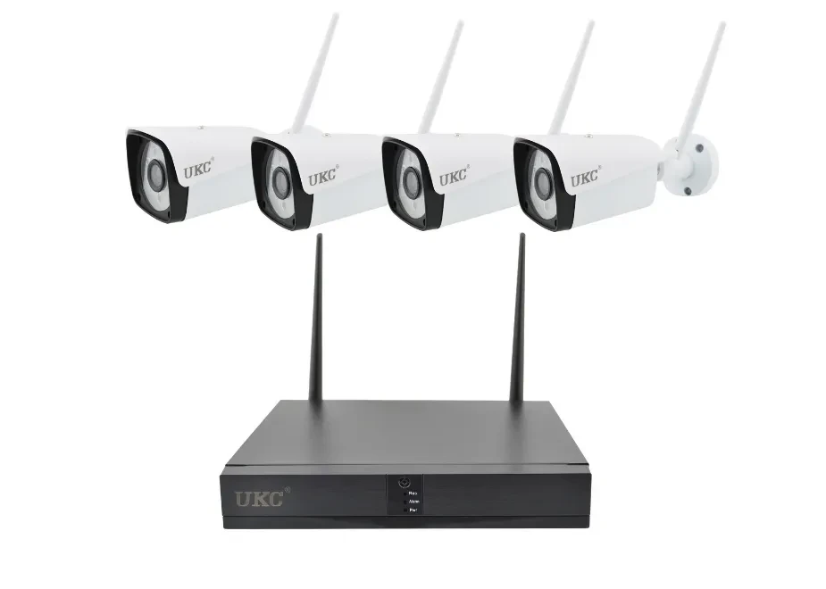 Видеонаблюдение набор с регистратором IP камеры WiFi 4 шт Камера видеонаблюдения для дома с записью gld - фото 3 - id-p2184191211