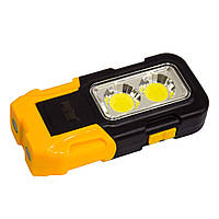 Мощный LED фонар на батарейках ААА Panther PT-1915 Желтый, фонарик светодиодный с магнитом | ліхтарик «H-s»