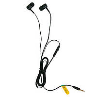 Проводные наушники с микрофоном Celebrat mod. D2 Чёрные, вакуумные наушники вкладыши (дротові навушники) «H-s»