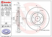 Тормозной диск DODGE JOURNEY / FIAT FREEMONT (345_) 2007-2016 г.