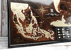 Скретч-мапа в тубусі, My Map Chocolate edition, що переться, карта світу, ENG «H-s»