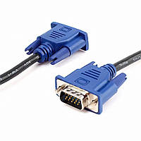 Кабель VGA-VGA для монитора Male/Male 5м (2 феррита) удлинитель кабеля монитора, провод ВГА для проектора «Hs»