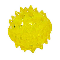 Масажер Су Джок м'ячик 4 см "Їжачок" Жовтий, кулька із шипами для масажу Су Джок для пальців рук «H-s»