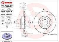 Тормозной диск MAZDA 6 (GG) / PEUGEOT BOXER / CITROEN JUMPER 2002-2008 г.