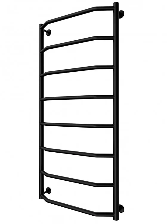 Водяна рушникосушка Mario Трапеція HP 1100x530/500 Чорний мат, фото 1