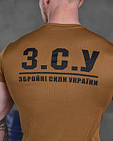 Татическая футболка зсу койот, футболка койот влагоотводящая, армейская тактическая мужская футболка всу yp405