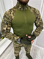 Тактическая боевая рубашка убакс пиксель/ Мужская военная рубашка убакс олива/ Рубашка убакс пиксель ЗСУ