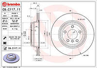 Тормозной диск BMW 3 (F31) / BMW 4 (F32, F82) / BMW 3 GRAN TURISMO (F34) 2011-2021 г.