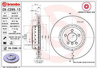 Тормозной диск BMW 3 (F31) / BMW 4 (F32, F82) / BMW 3 GRAN TURISMO (F34) 2011-2021 г.