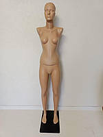 Манекен жіночий збірної на підставці з кріпленням у ногу з головою (Ната)