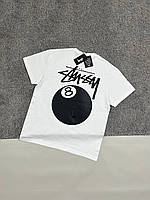 Біла Футболка Stussy люкс якості, Футболки Стусі , Футболочка Стуси