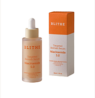 Сироватка, що освітлює та вирівнює тон шкіри Blithe Targeted Blemish Serum Niacinamide 5.0, 30мл