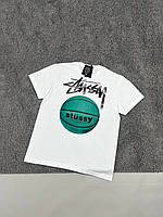 Біла Футболка Stussy люкс якості, Футболки Стусі , Футболочка Стуси