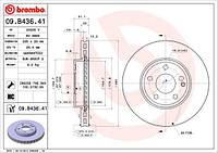 Тормозной диск MERCEDES-BENZ CLA (C117) / MERCEDES-BENZ A-CLASS (W176) 2011-2022 г.