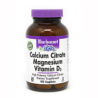 Витамины и минералы Bluebonnet Calcium Citrate Magnesium Vitamin D3, 90 каплет CN3958 VB