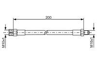 Тормозной шланг BMW Z1 / BMW 5 (E28) / BMW 7 (E32) / BMW 3 (E36) 1968-2003 г.