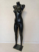 Манекен жіночий торс з чорними ногами на плиті (Наташа)