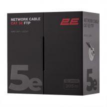 СЕТОВИЙ КОБЕЛЬ 2E CAT 5E, FTP, 305М, AWG 24/1, LSZH-1, СІРИЙ