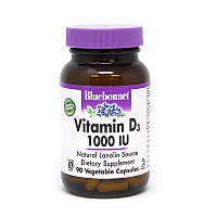 Витамины и минералы Bluebonnet Vitamin D3 1000 IU, 90 вегакапсул CN4000 VB