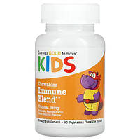 Дитяча жувальна добавка для зміцнення імунітету California Gold Nutrition Kid's Multi 90 таблеток