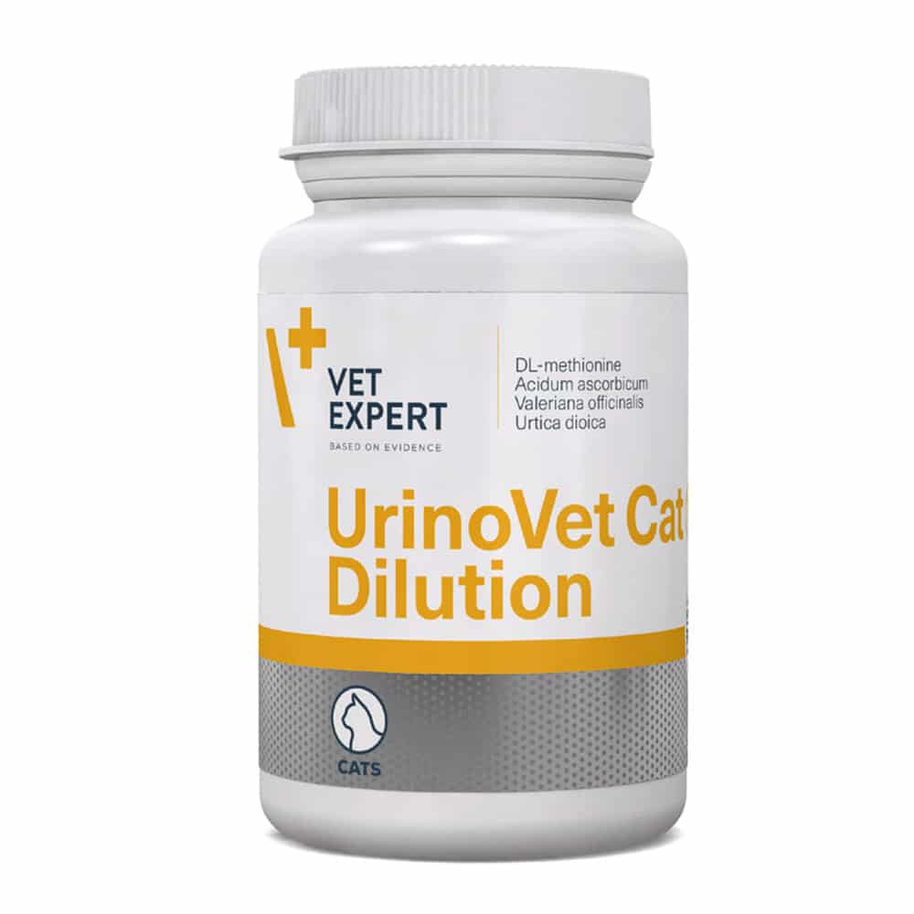 Харчова добавка для котів Vet Expert (Вет Експерт) UrinoVet Cat Dilution при сечокам'яній хворобі струвітного типу 45 шт