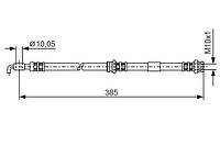 Тормозной шланг MAZDA 323 S (BJ) / MAZDA 323 F (BJ) / MAZDA PREMACY (CP) 1998-2005 г.