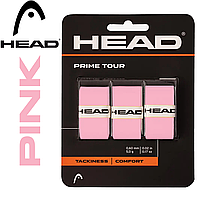 Обмотка для ракетки овергрип Head Prime Tour Pink, розовый (3шт.)