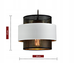 Сучасний підвісний світильник GLAMOUR люстра підвісний світильник білий чорний золотий 960-EZ3, фото 2
