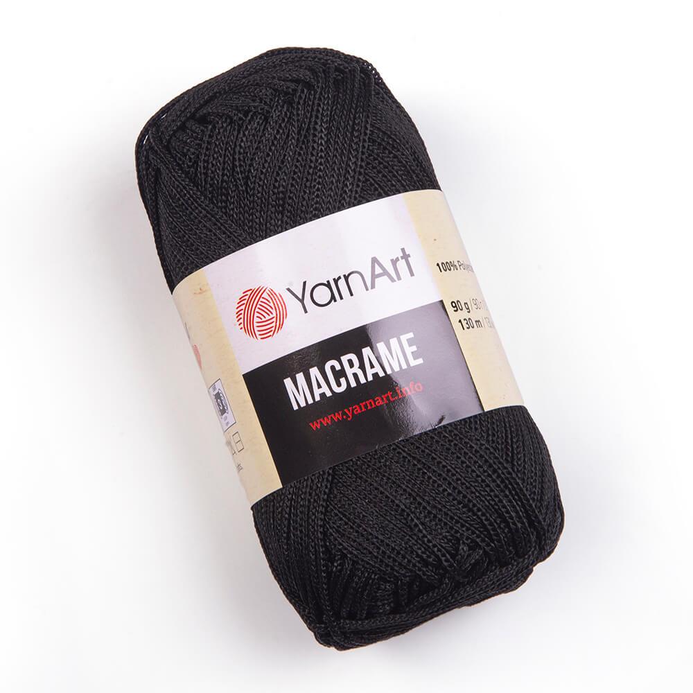 Пряжа для макраме Yarnart Macrame Чорний №148