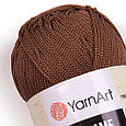 Пряжа для макраме Yarnart Macrame Коричневий №151, фото 3