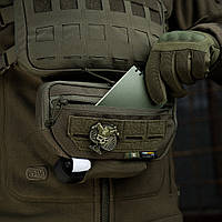 Штурмовая сумка напашник M-Tac хаки навесной универсальный армейский подсумок Gen.II Elite Ranger Green