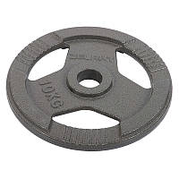 Блины диски стальные с хватом Zelart TA-7791 10 кг Серый (58363172)