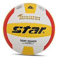 Мяч волейбольный Star New Highest VB425-34 №5 Бело-желтый (57623123)